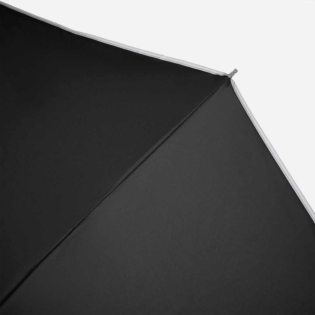 Зонт обратного сложения с ручкой-карабином Foldberry (черный)