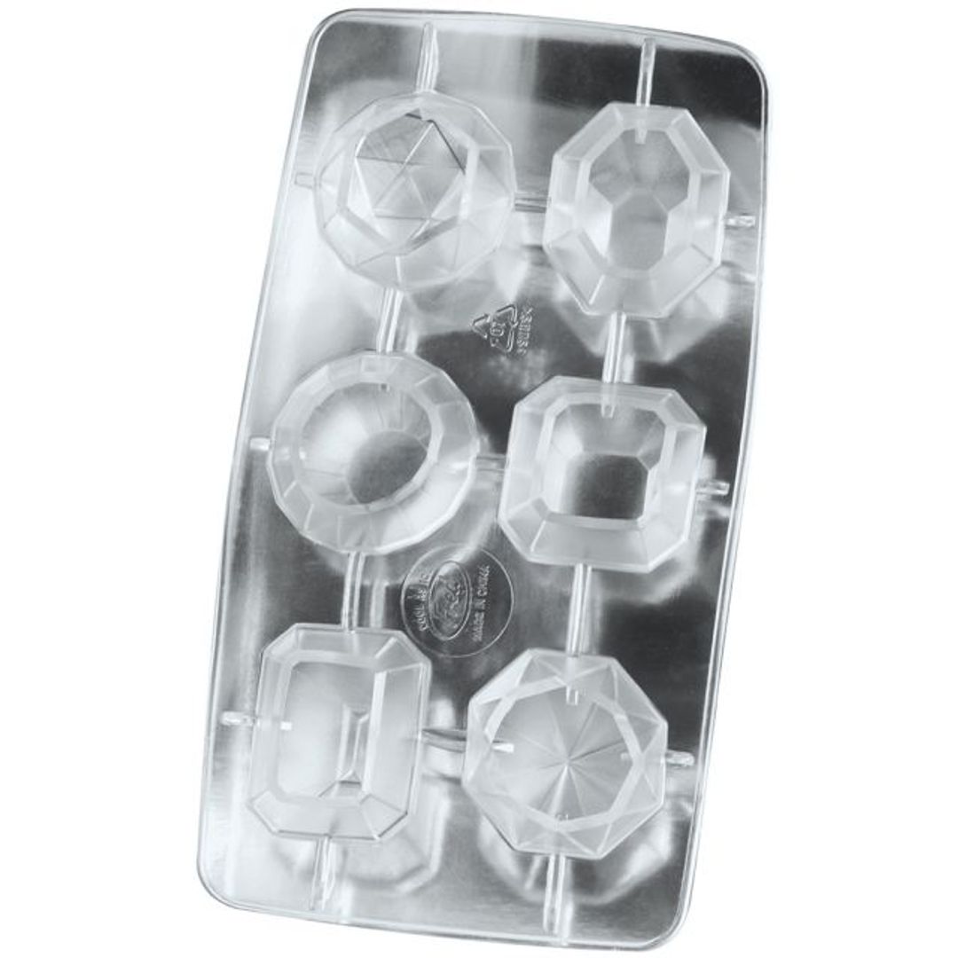 Форма для льда Алмазы (Серебристая) Форма для льда Алмазы (Серебристая)
