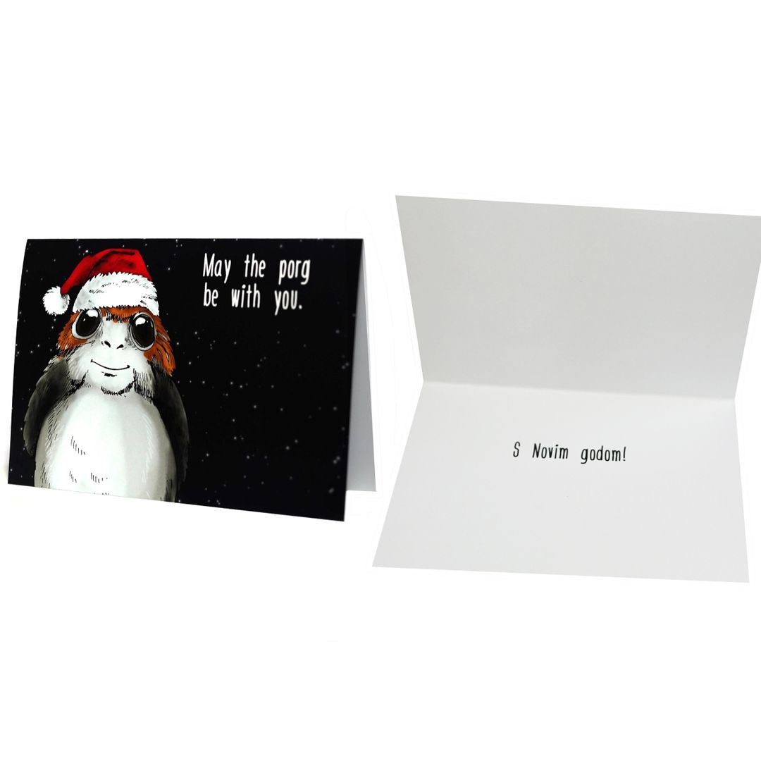 Открытка Star Wars Порг (новогодняя) Открытка Star Wars Порг (новогодняя)