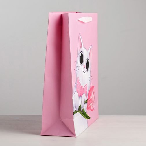 Подарочный пакет С 8 марта Котенок (26 х 30 х 9 см) Подарочный пакет С 8 марта Котенок (26 х 30 х 9 см)