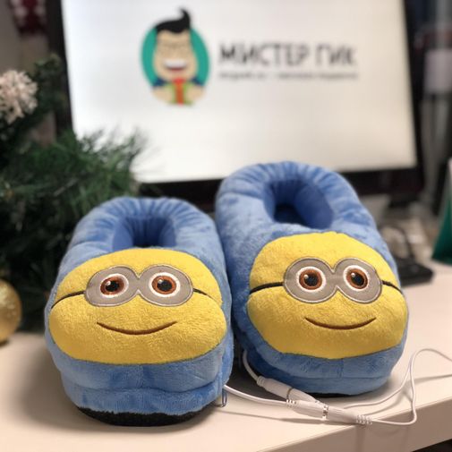 Тапочки с подогревом от USB Миньоны Тапочки с подогревом от USB Миньоны