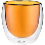 Стакан с двойными стенками Glass Bubble (Желтый)