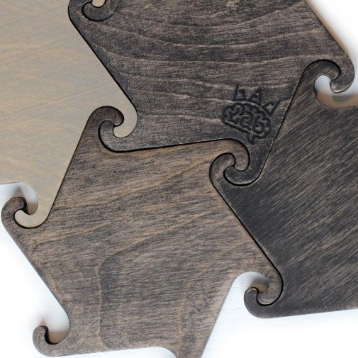 Набор подставок под горячее Hook (Черный и серый) Набор подставок под горячее Hook (Черный и серый)