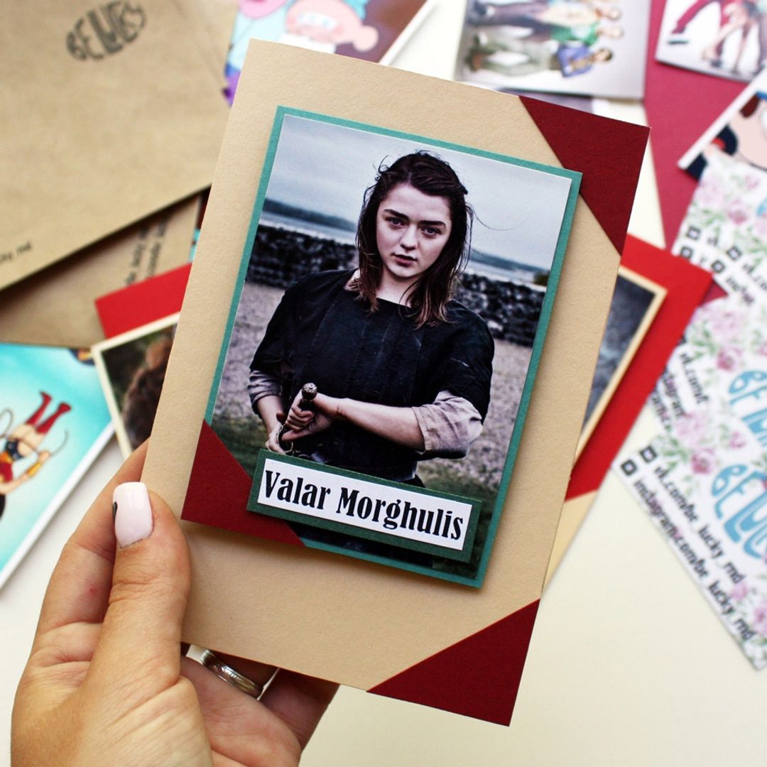 Открытка Игра Престолов Арья Небольшой формат Открытка Игра Престолов Арья Небольшой формат