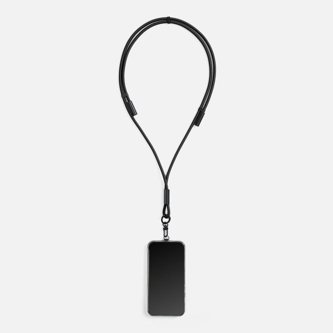 Кабель-ланьярд energyFlex Power Delivery 60 Вт (черный)