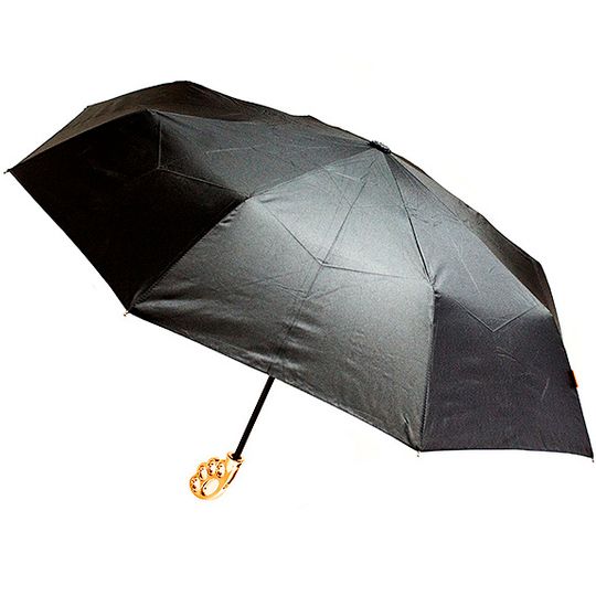 Зонт Кастет Fist Umbrella (Золотистая ручка) Открытый