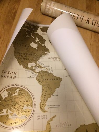 Скретч-карта мира (увеличенная версия) (Gift Development) купить по цене750 руб. в интернет-магазине Мистер Гик