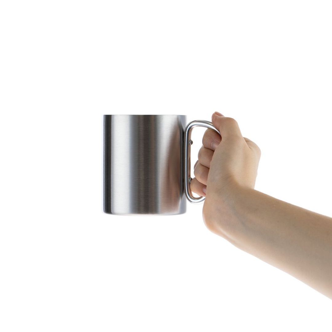 Кружка Trek с серебристой ручкой-карабином