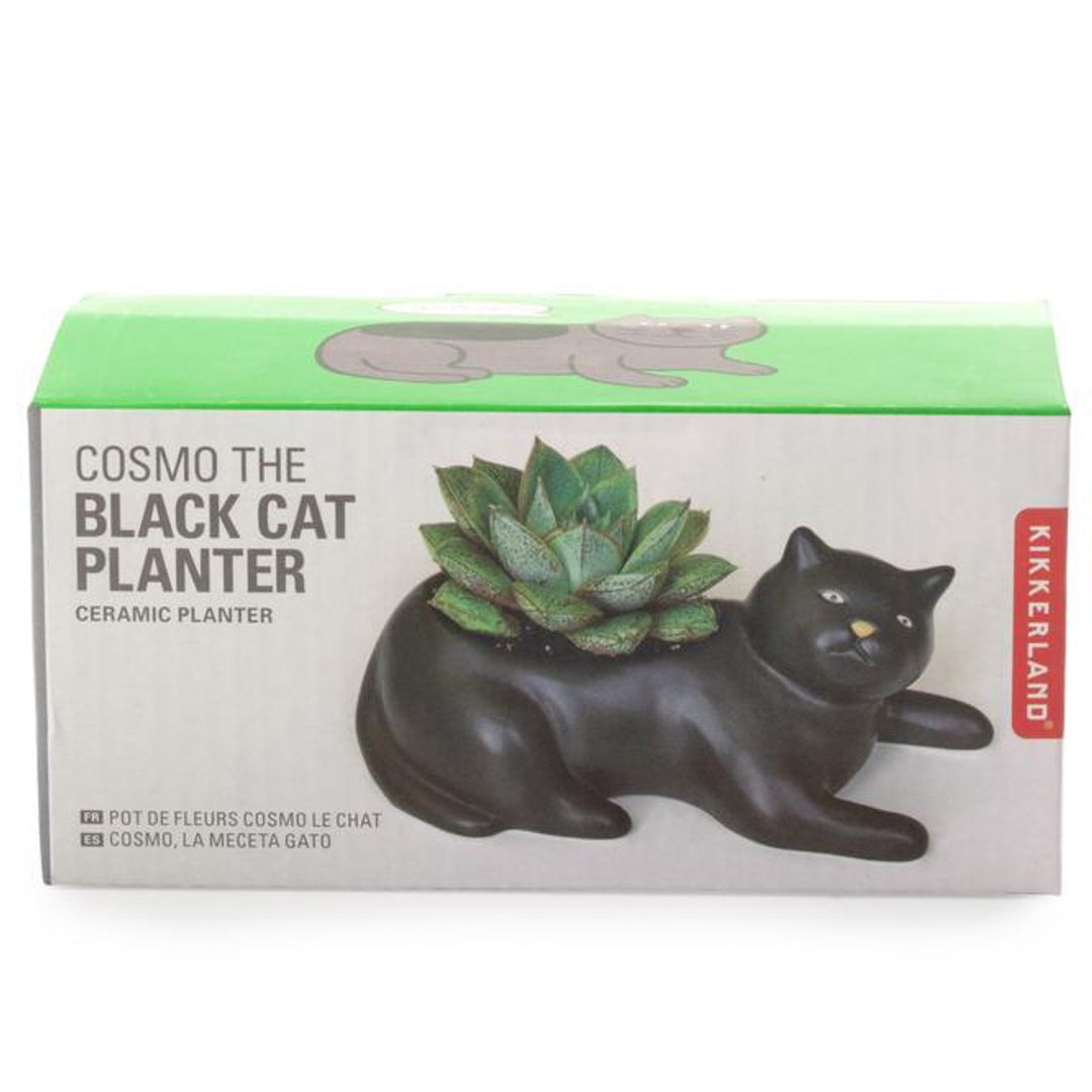 Кашпо Котик Cosmo The Black Cat