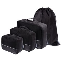 Дорожный набор сумок noJumble (4 в 1) (Черный) (Черный)