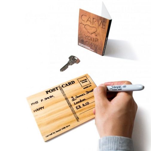 Деревянная открытка Carve your own Деревянная открытка Carve your own