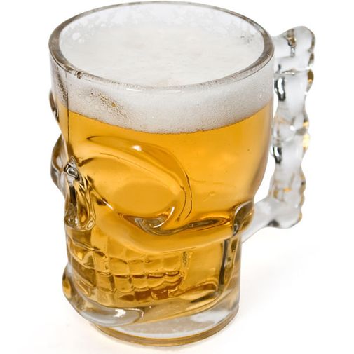 Пивной бокал Череп