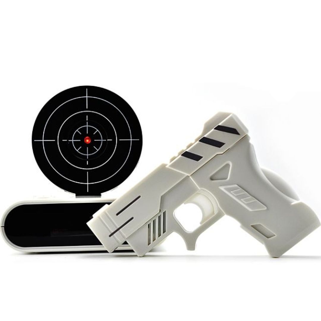 Будильник с мишенью Белый