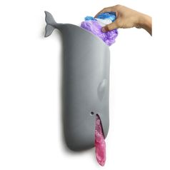 Держатель для пакетов и туалетной бумаги Moby Whale (Серый)