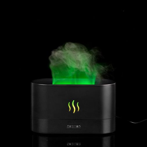 Увлажнитель-ароматизатор с имитацией пламени Fuego ver.2 (черный)