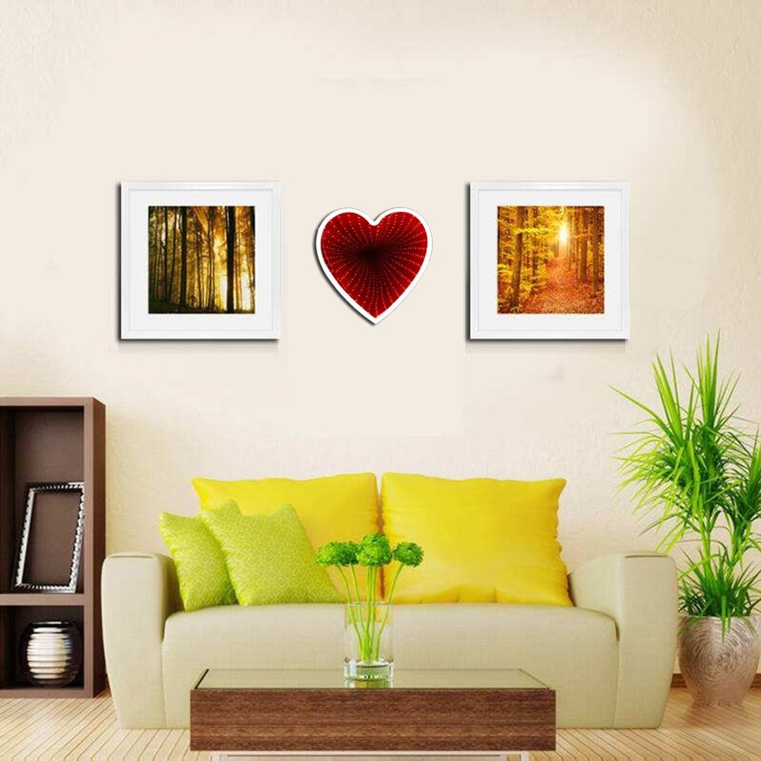 Настенный светильник 3D Сердце