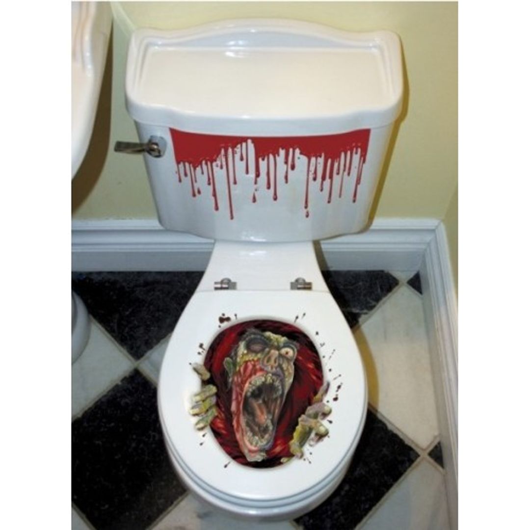 Наклейка на унитаз Зомби