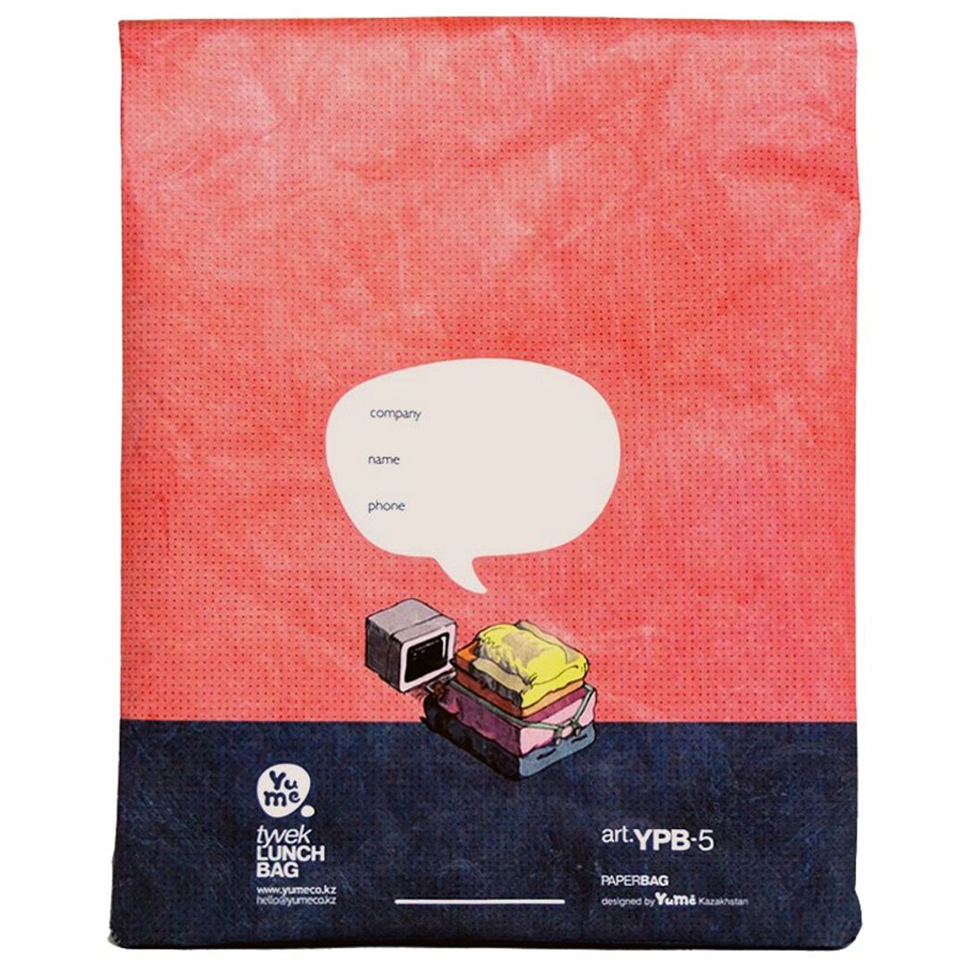 Термопакет для обеда YuMe Keep Calm it's Lunch Time Картинка с обратной стороны Термопакет для обеда YuMe Keep Calm it's Lunch Time Картинка с обратной стороны