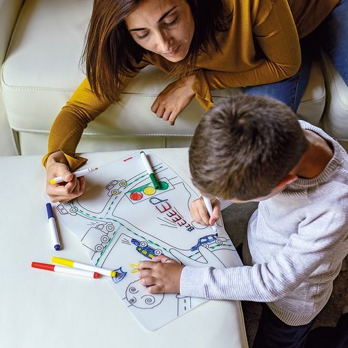 Набор для рисования Bimbi рождество (коврик + 4 маркера)