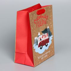 Подарочный пакет Дорога к счастью (18 х 32 х 10 см)