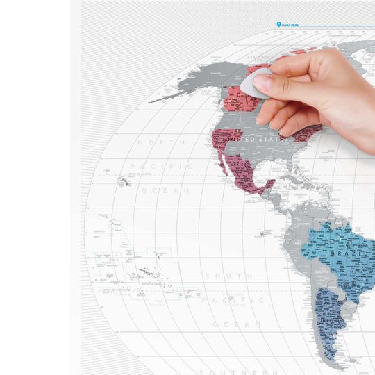Скретч-карта мира Travel Map Air World (на английском)