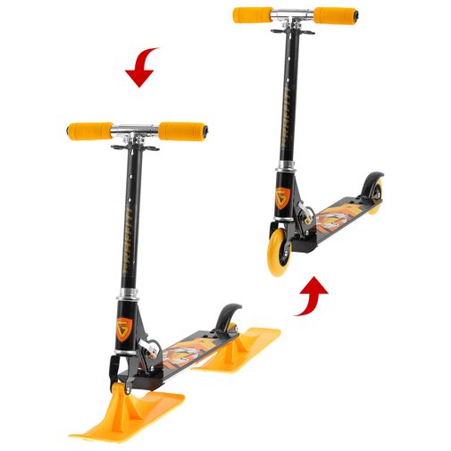 Самокат-снегокат Тигр (2 в 1)