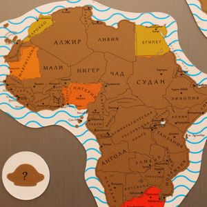 Магнитная Скретч-карта мира True Map Puzzle Gold