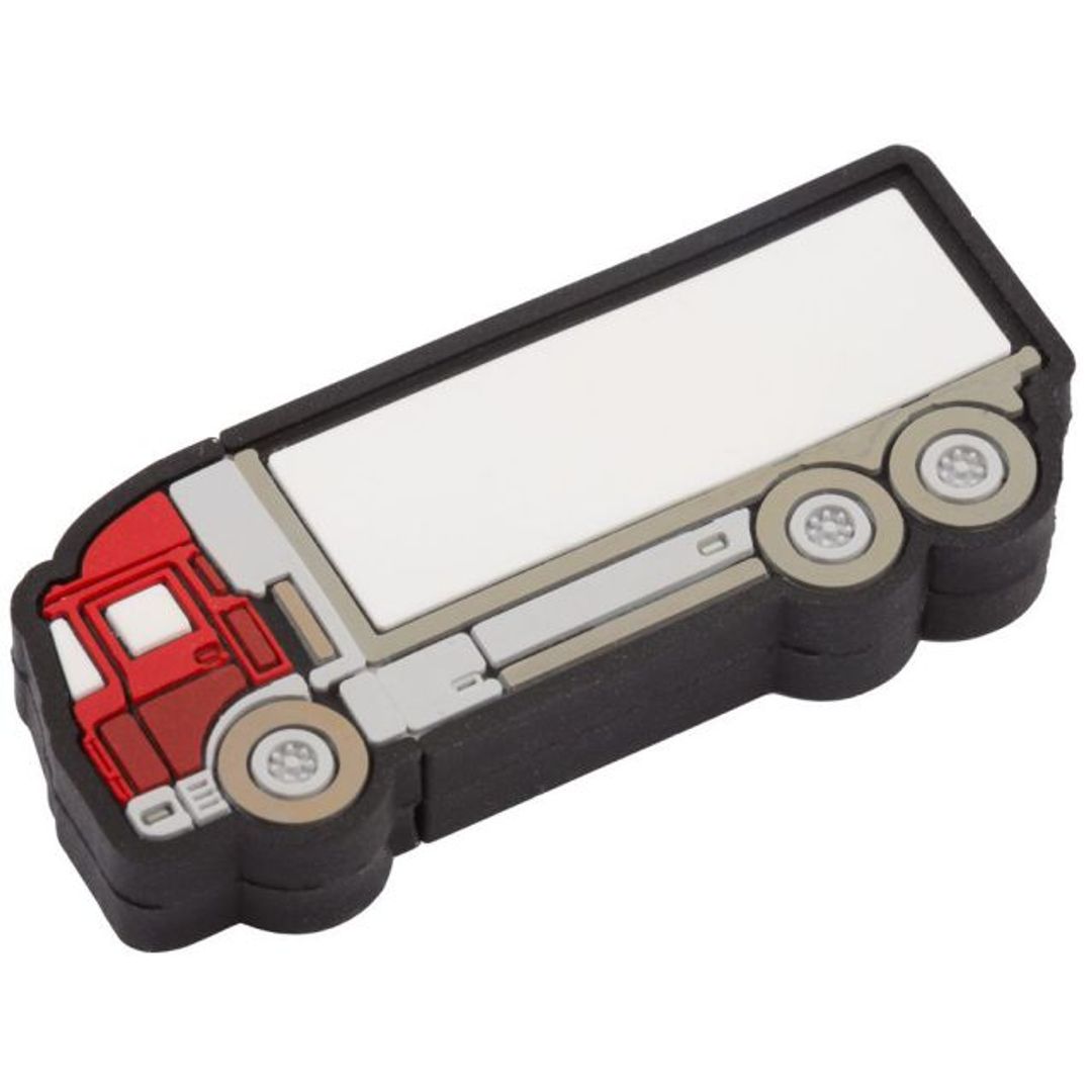 Флешка Грузовик 8 Гб (Красный) С красной кабиной Флешка Грузовик 8 Гб (Красный) С красной кабиной