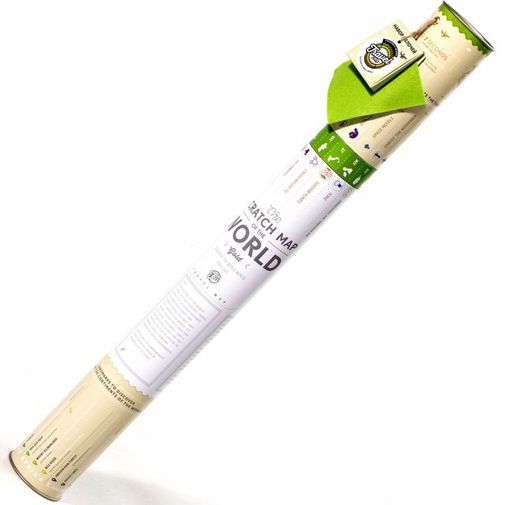 Скретч-карта мира Gold (на русском)