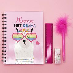 Канцелярский набор Лама Pink lama (Розовый)