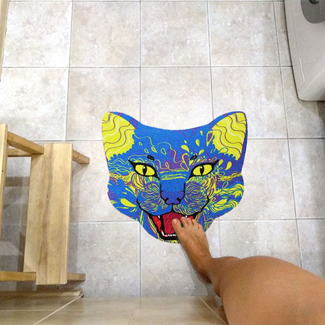 Коврик для входной двери Кот Ринго