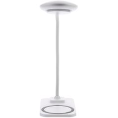 Настольная лампа с беспроводной зарядкой Modicum (белый)