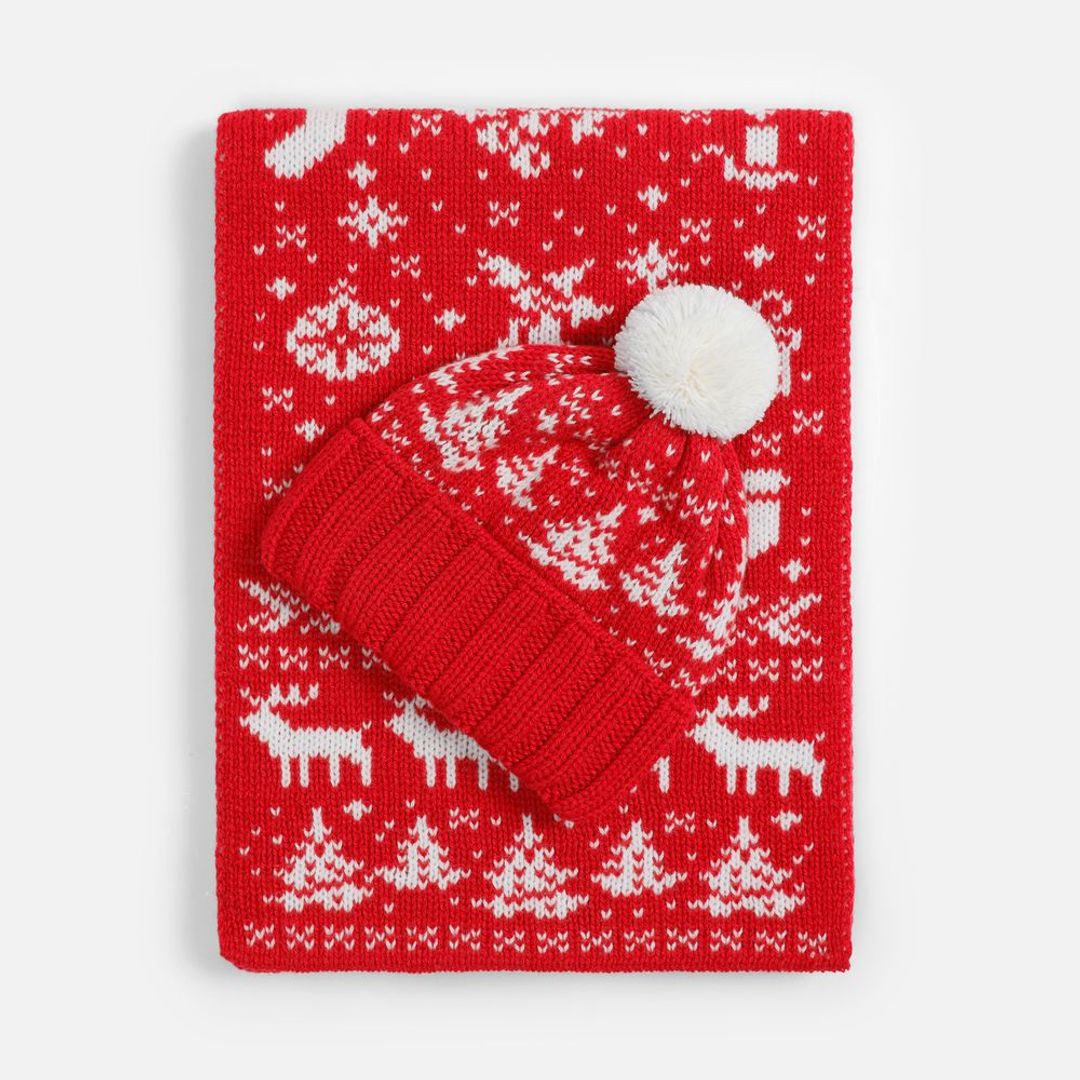 Шапка Holidale (красный с молочным) Шапка Holidale (красный с молочным)