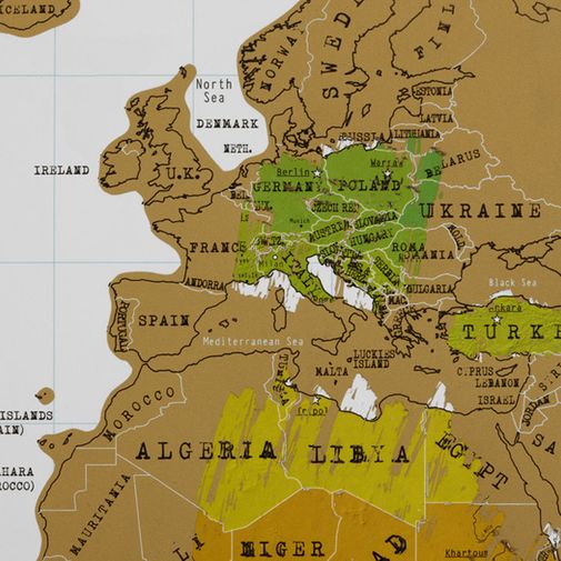 Скретч-карта мира (на английском)