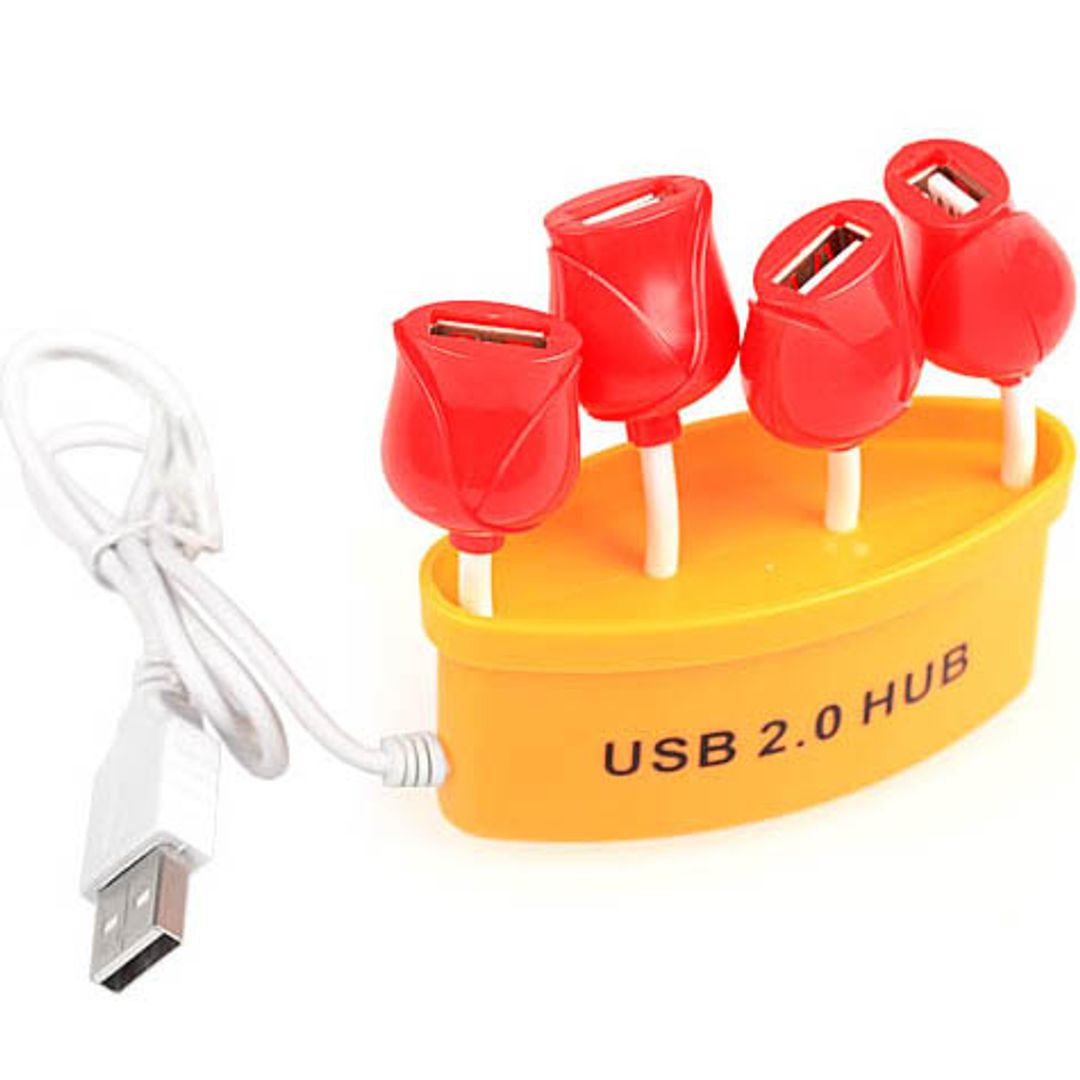 USB Хаб Букет роз (Оранжевый)