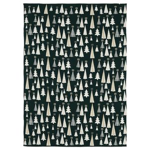 Плед из хлопка с новогодним рисунком Whitewood из коллекции New Year Essential, 130x180 см