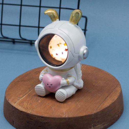 Ночник Космический кролик Ears heart pink Ночник Космический кролик Ears heart pink