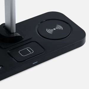Настольная лампа с беспроводной зарядкой Power Light (черный) Настольная лампа с беспроводной зарядкой Power Light (черный)