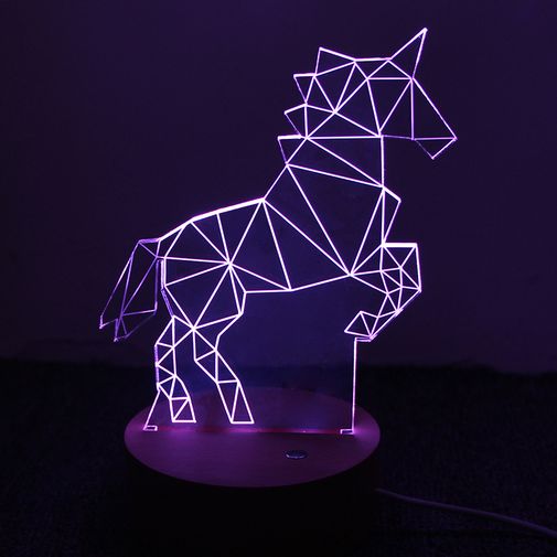 3D Лампа Единорог 3D Лампа Единорог