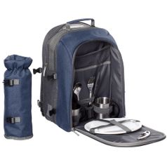 Набор для пикника Fridag на 2 персоны (темно-синий с серым) Набор для пикника Fridag на 2 персоны (темно-синий с серым)