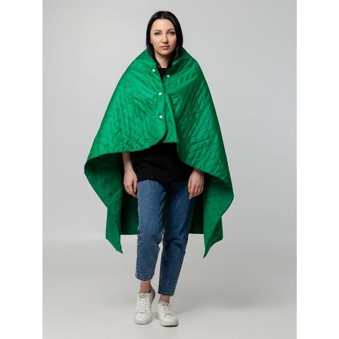 Плед-пончо для пикника SnapCoat (Зеленый) Плед-пончо для пикника SnapCoat (Зеленый)