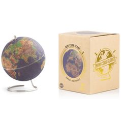 Пробковый мини-глобус Mini Cork Globe цветной