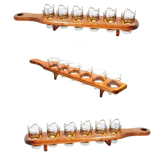 Набор шотов на деревянной подставке (6 шт)