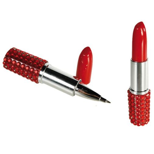 Ручка Помада со стразами (Красный) Ручка Помада со стразами (Красный)