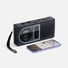 Bluetooth-колонка с радио Comradio (черный)