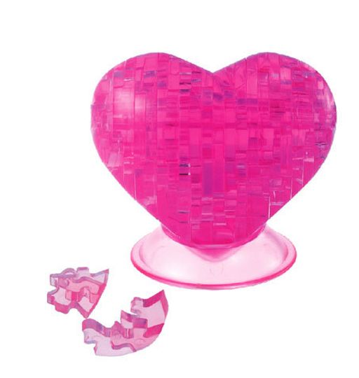  3D Пазл Сердце Розовое