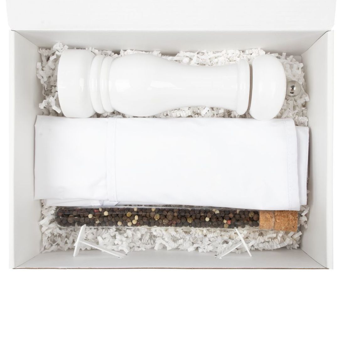 Набор Gambit с мельницей и фартуком (Белый)