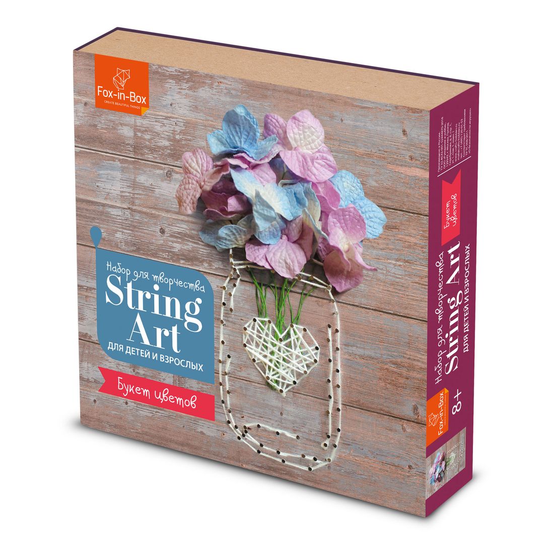 Набор для творчества Стринг Арт Букет цветов Набор для творчества Стринг Арт Букет цветов