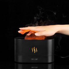 Увлажнитель-ароматизатор с имитацией пламени Fuego ver.2 (черный)