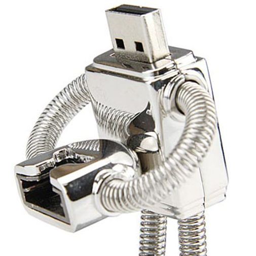 Флешка Робот 8 Гб Со снятой крышкой Флешка Робот 8 Гб Со снятой крышкой